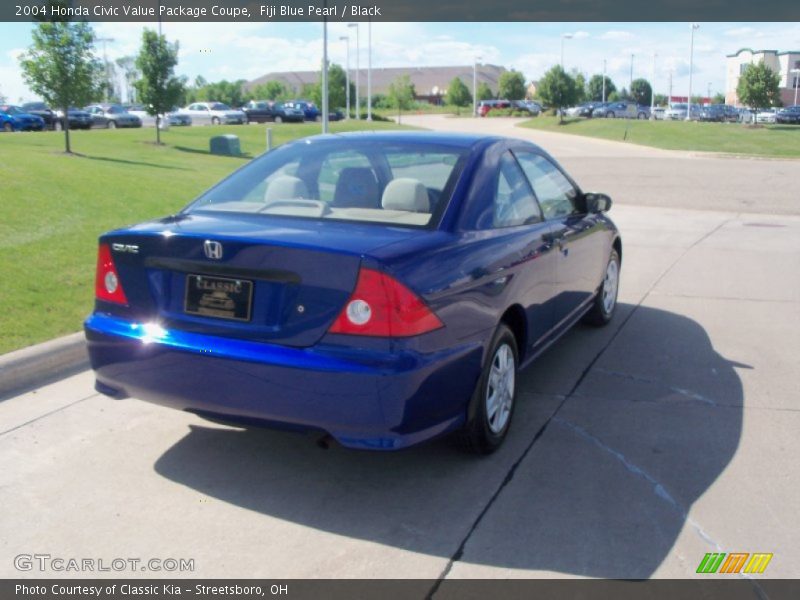 Fiji Blue Pearl / Black 2004 Honda Civic Value Package Coupe
