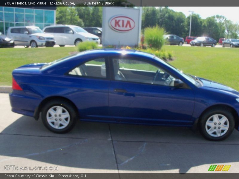 Fiji Blue Pearl / Black 2004 Honda Civic Value Package Coupe
