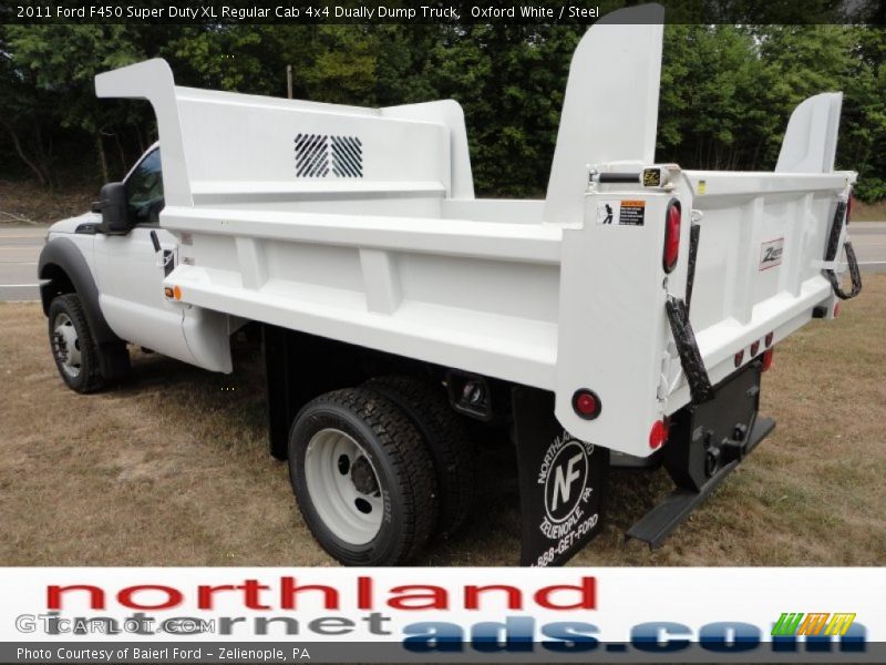 Oxford White / Steel 2011 Ford F450 Super Duty XL Regular Cab 4x4 Dually Dump Truck