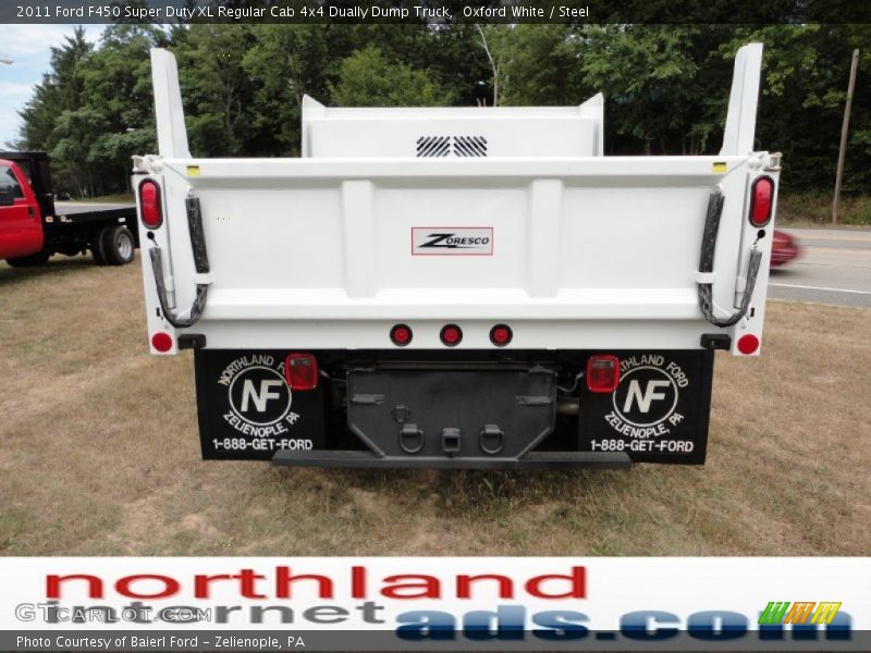 Oxford White / Steel 2011 Ford F450 Super Duty XL Regular Cab 4x4 Dually Dump Truck
