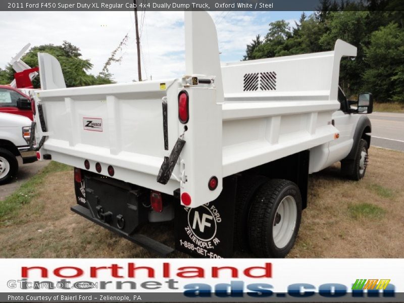 Oxford White / Steel 2011 Ford F450 Super Duty XL Regular Cab 4x4 Dually Dump Truck
