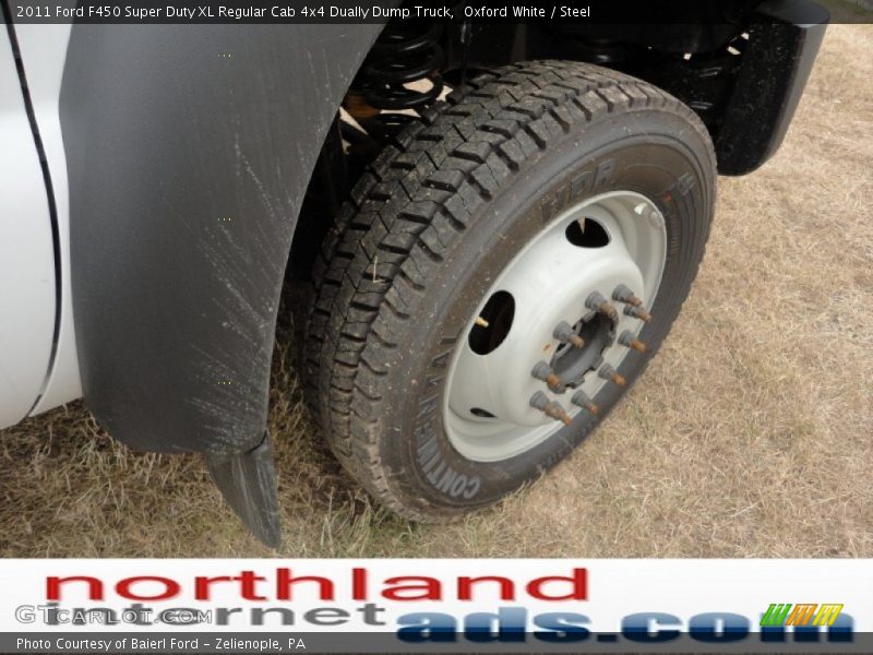 Oxford White / Steel 2011 Ford F450 Super Duty XL Regular Cab 4x4 Dually Dump Truck