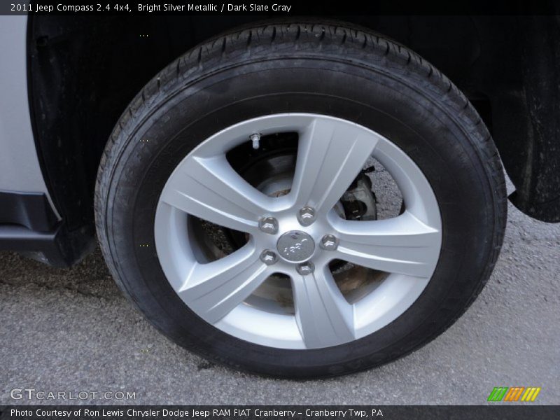 Bright Silver Metallic / Dark Slate Gray 2011 Jeep Compass 2.4 4x4