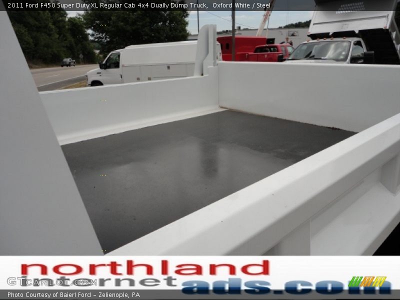 Oxford White / Steel 2011 Ford F450 Super Duty XL Regular Cab 4x4 Dually Dump Truck