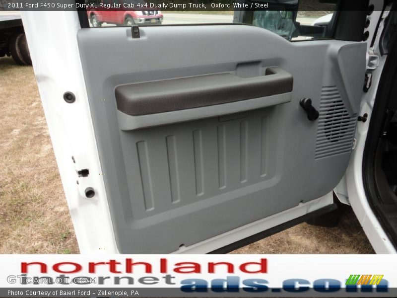 Oxford White / Steel 2011 Ford F450 Super Duty XL Regular Cab 4x4 Dually Dump Truck