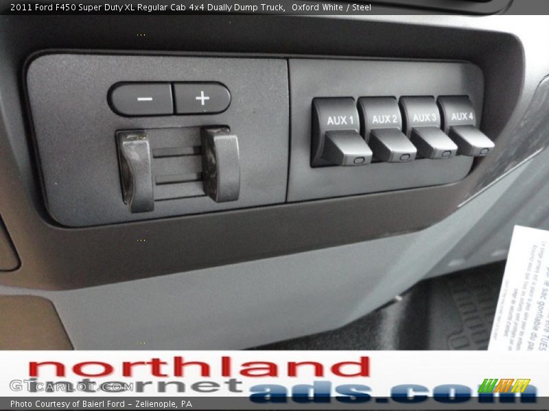 Oxford White / Steel 2011 Ford F450 Super Duty XL Regular Cab 4x4 Dually Dump Truck