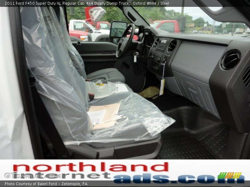 Oxford White / Steel 2011 Ford F450 Super Duty XL Regular Cab 4x4 Dually Dump Truck