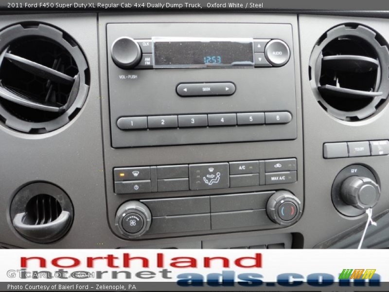 Oxford White / Steel 2011 Ford F450 Super Duty XL Regular Cab 4x4 Dually Dump Truck