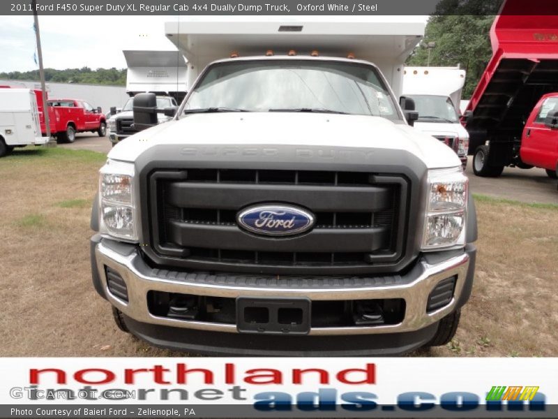 Oxford White / Steel 2011 Ford F450 Super Duty XL Regular Cab 4x4 Dually Dump Truck