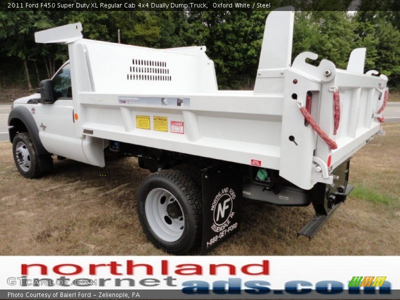 Oxford White / Steel 2011 Ford F450 Super Duty XL Regular Cab 4x4 Dually Dump Truck