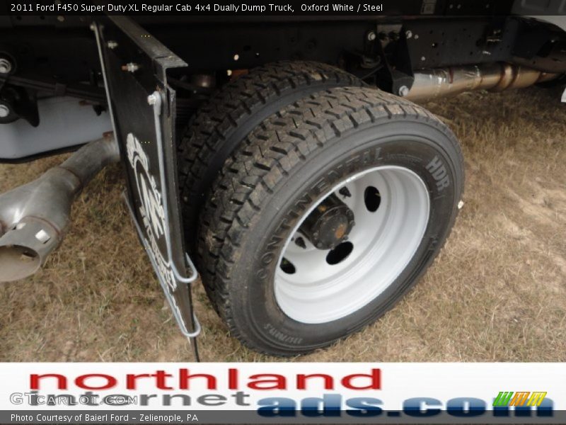Oxford White / Steel 2011 Ford F450 Super Duty XL Regular Cab 4x4 Dually Dump Truck