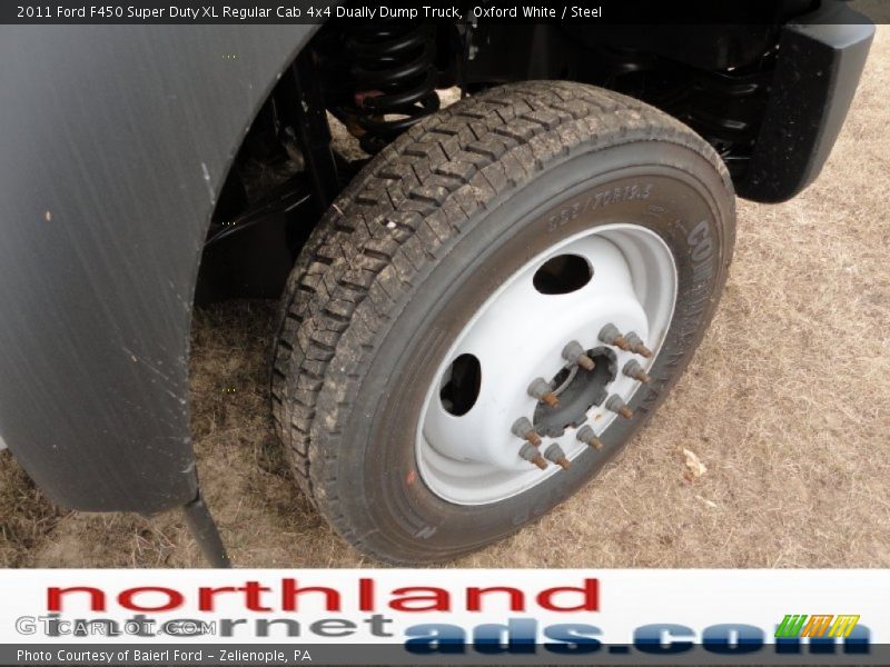 Oxford White / Steel 2011 Ford F450 Super Duty XL Regular Cab 4x4 Dually Dump Truck