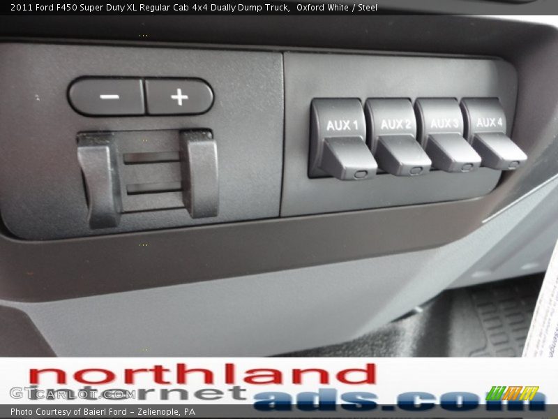 Oxford White / Steel 2011 Ford F450 Super Duty XL Regular Cab 4x4 Dually Dump Truck