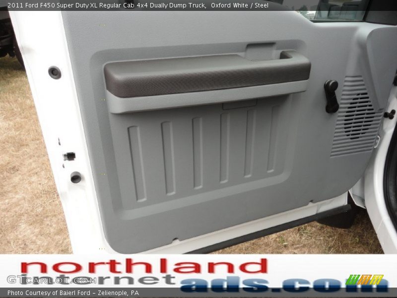 Oxford White / Steel 2011 Ford F450 Super Duty XL Regular Cab 4x4 Dually Dump Truck