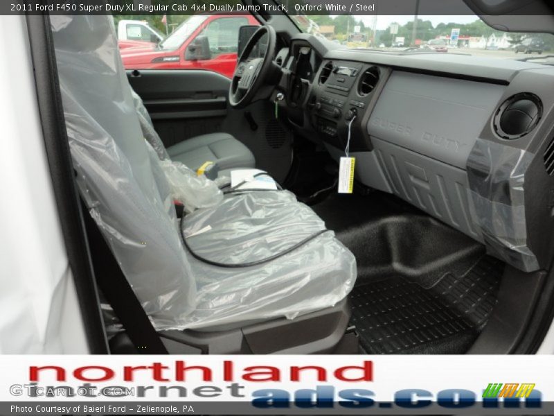 Oxford White / Steel 2011 Ford F450 Super Duty XL Regular Cab 4x4 Dually Dump Truck