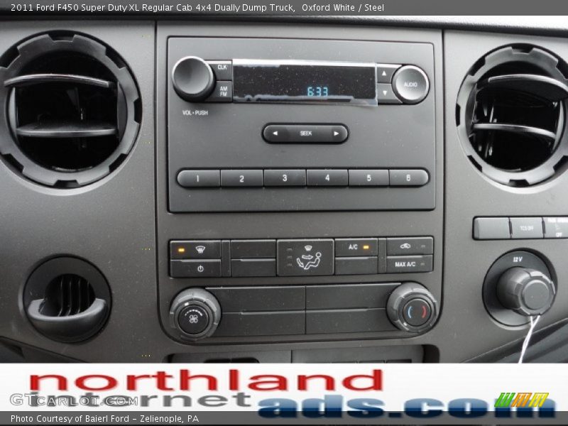 Oxford White / Steel 2011 Ford F450 Super Duty XL Regular Cab 4x4 Dually Dump Truck