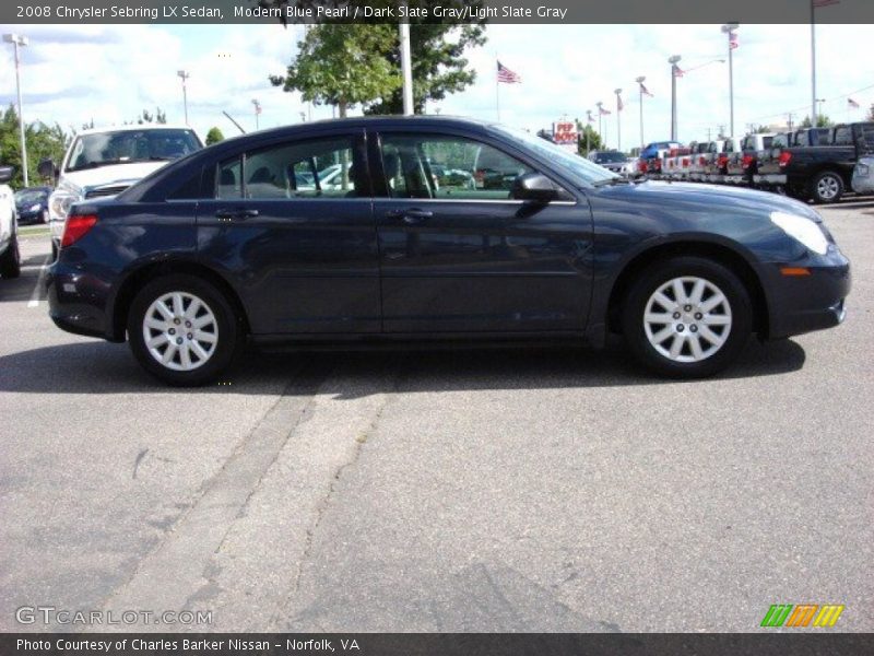 Modern Blue Pearl / Dark Slate Gray/Light Slate Gray 2008 Chrysler Sebring LX Sedan