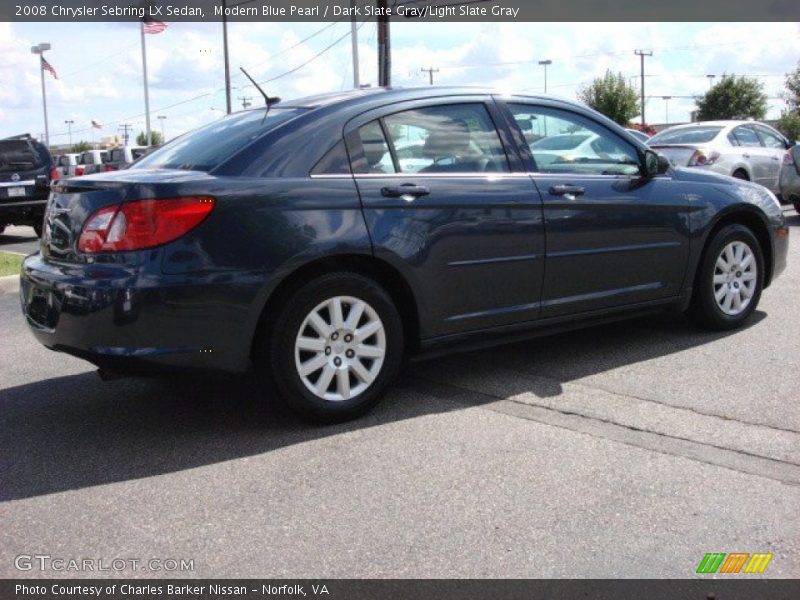 Modern Blue Pearl / Dark Slate Gray/Light Slate Gray 2008 Chrysler Sebring LX Sedan