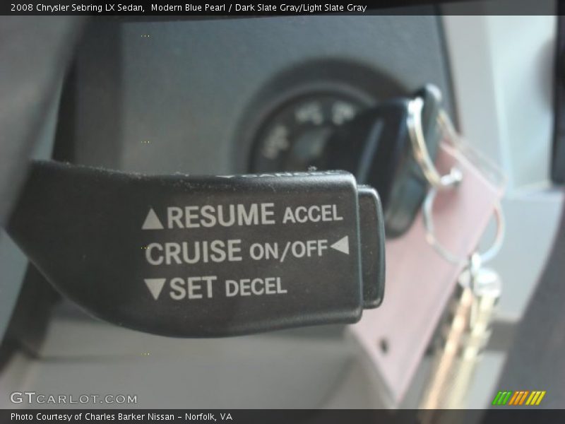 Modern Blue Pearl / Dark Slate Gray/Light Slate Gray 2008 Chrysler Sebring LX Sedan