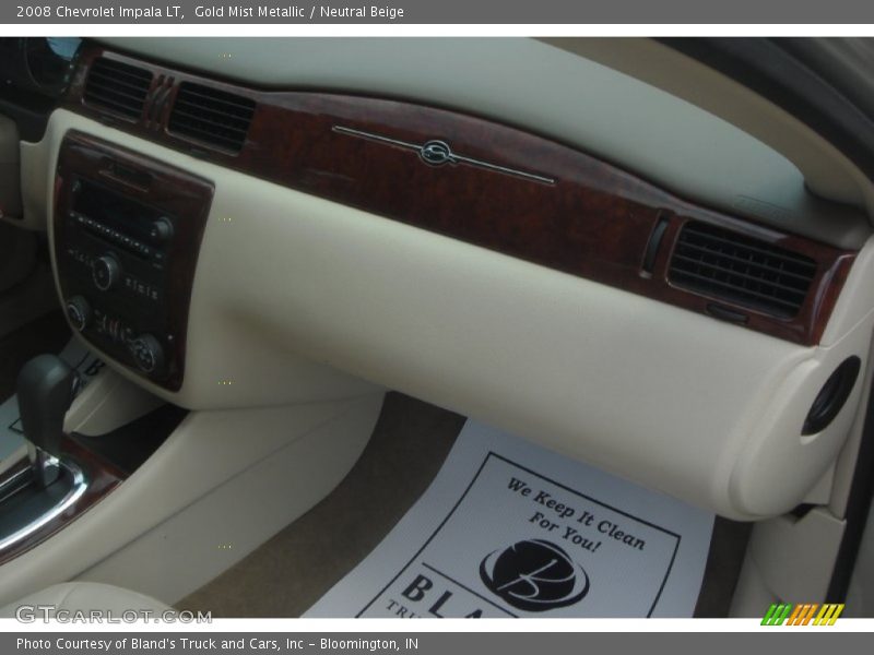 Gold Mist Metallic / Neutral Beige 2008 Chevrolet Impala LT