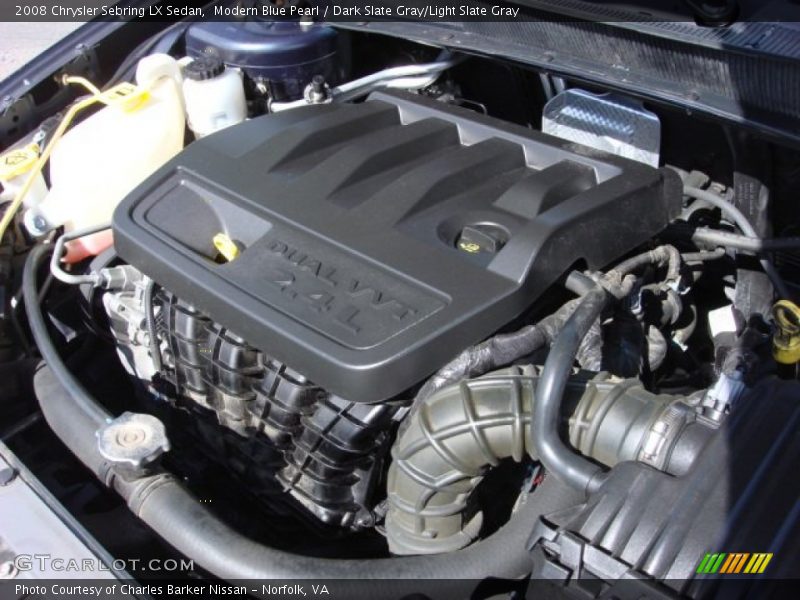 Modern Blue Pearl / Dark Slate Gray/Light Slate Gray 2008 Chrysler Sebring LX Sedan