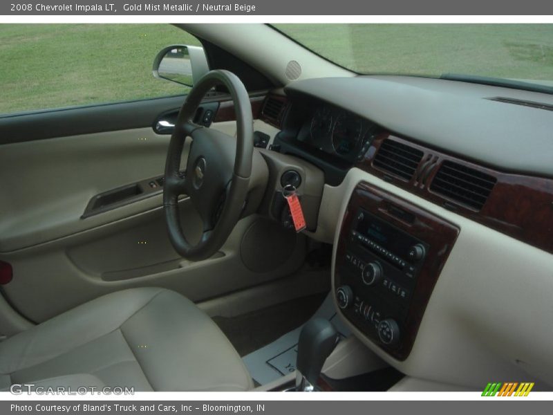 Gold Mist Metallic / Neutral Beige 2008 Chevrolet Impala LT