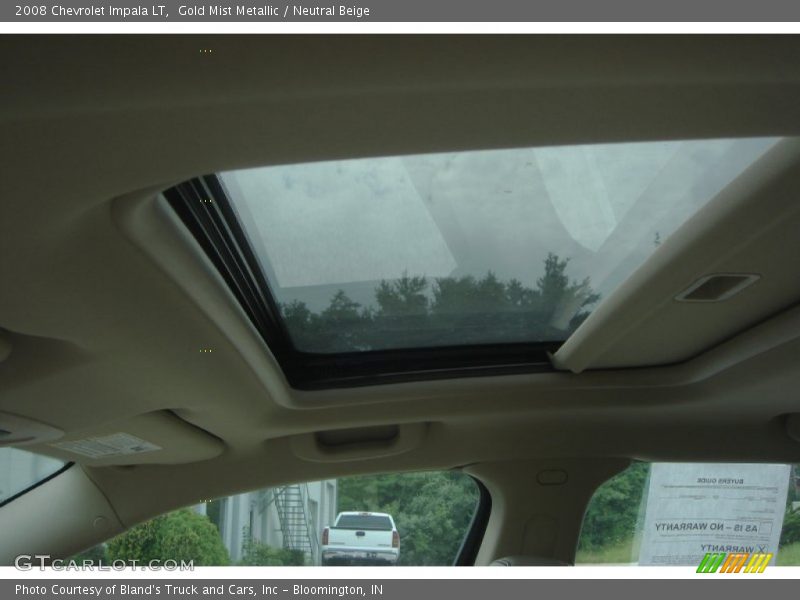 Gold Mist Metallic / Neutral Beige 2008 Chevrolet Impala LT