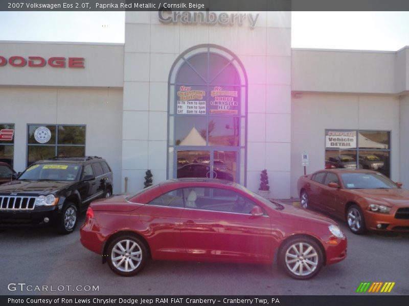 Paprika Red Metallic / Cornsilk Beige 2007 Volkswagen Eos 2.0T