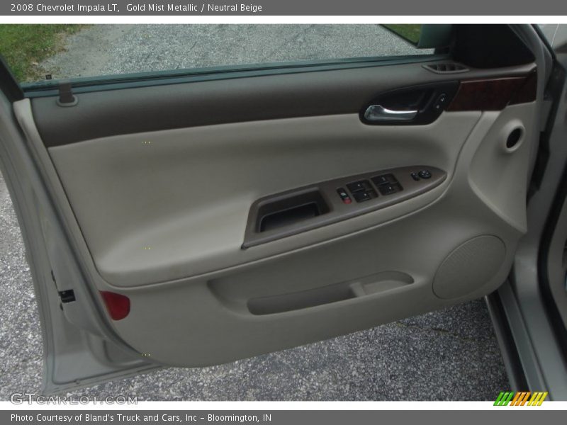 Gold Mist Metallic / Neutral Beige 2008 Chevrolet Impala LT