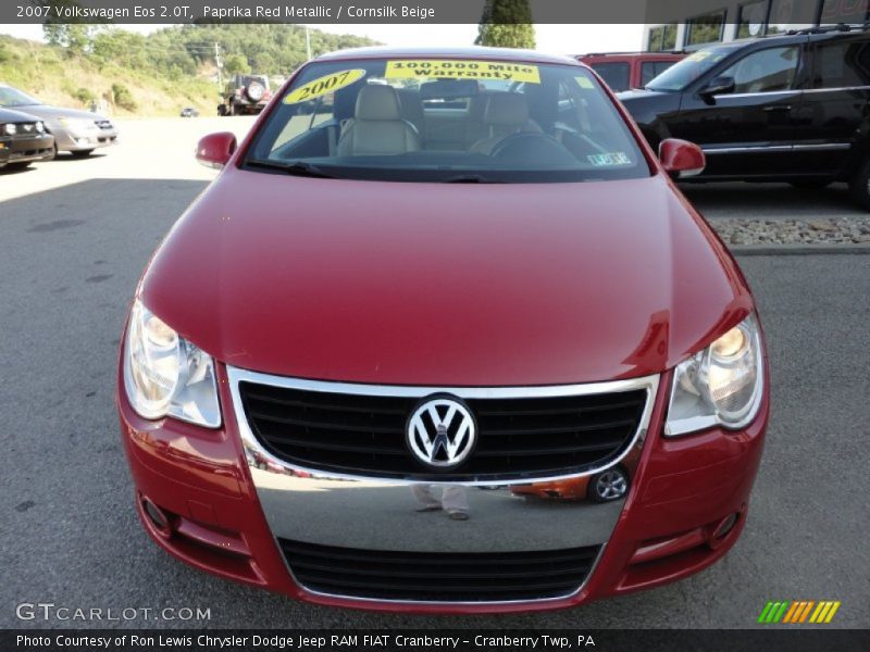 Paprika Red Metallic / Cornsilk Beige 2007 Volkswagen Eos 2.0T