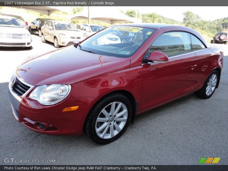 Paprika Red Metallic / Cornsilk Beige 2007 Volkswagen Eos 2.0T