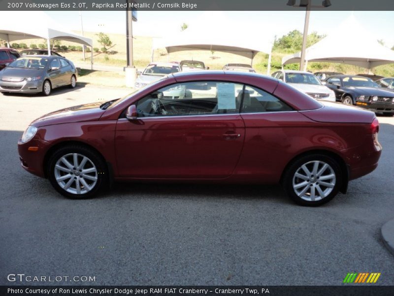 Paprika Red Metallic / Cornsilk Beige 2007 Volkswagen Eos 2.0T