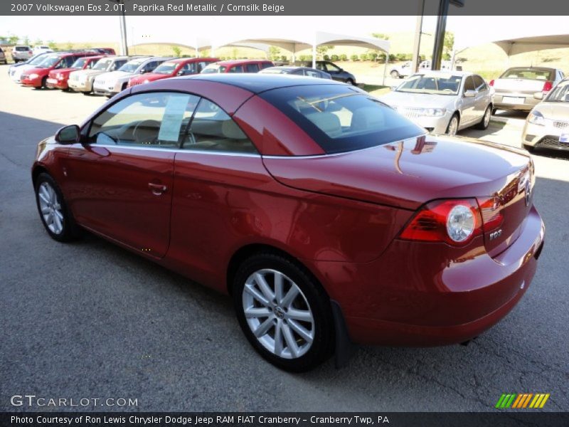 Paprika Red Metallic / Cornsilk Beige 2007 Volkswagen Eos 2.0T