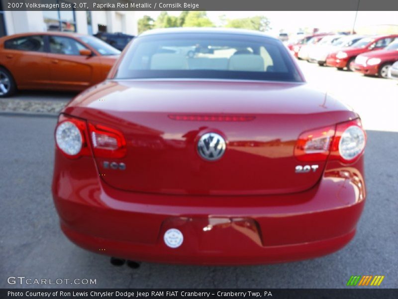 Paprika Red Metallic / Cornsilk Beige 2007 Volkswagen Eos 2.0T