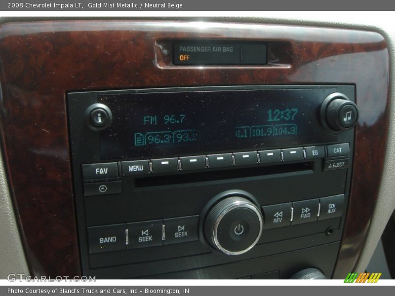 Gold Mist Metallic / Neutral Beige 2008 Chevrolet Impala LT