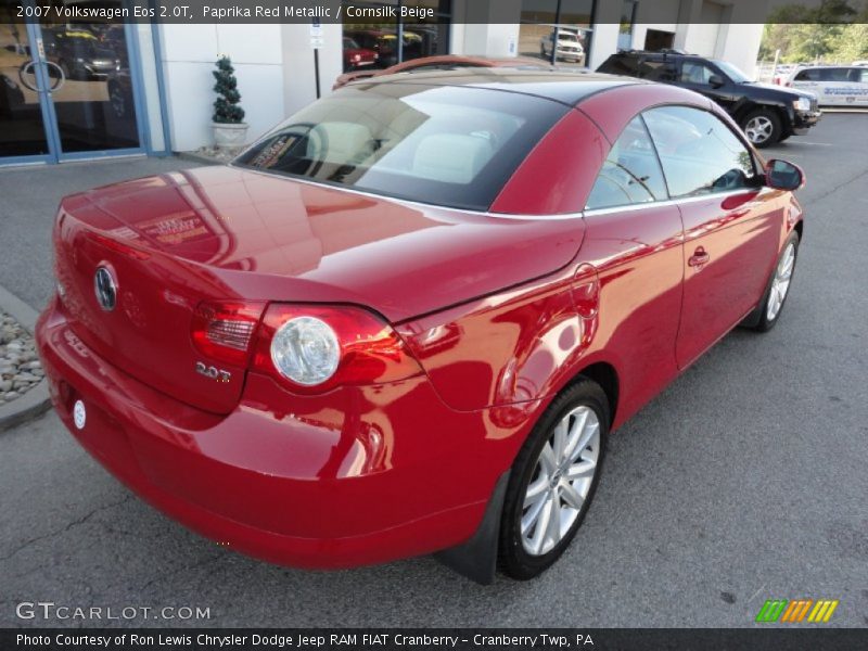 Paprika Red Metallic / Cornsilk Beige 2007 Volkswagen Eos 2.0T