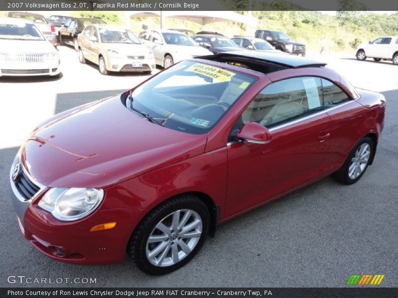 Paprika Red Metallic / Cornsilk Beige 2007 Volkswagen Eos 2.0T