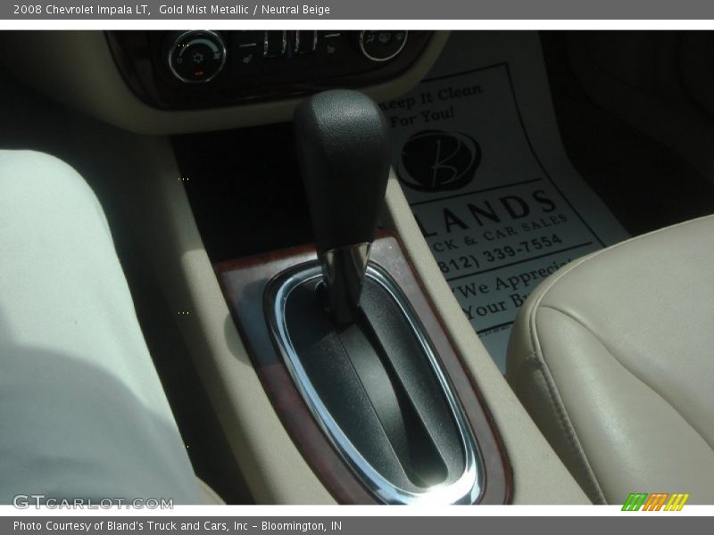 Gold Mist Metallic / Neutral Beige 2008 Chevrolet Impala LT