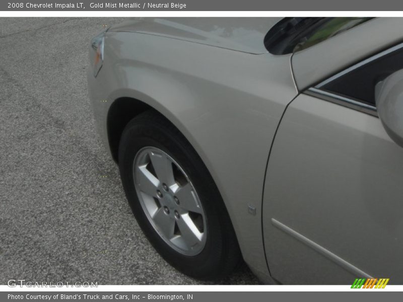 Gold Mist Metallic / Neutral Beige 2008 Chevrolet Impala LT