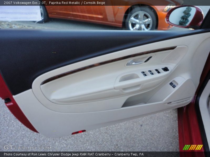 Paprika Red Metallic / Cornsilk Beige 2007 Volkswagen Eos 2.0T
