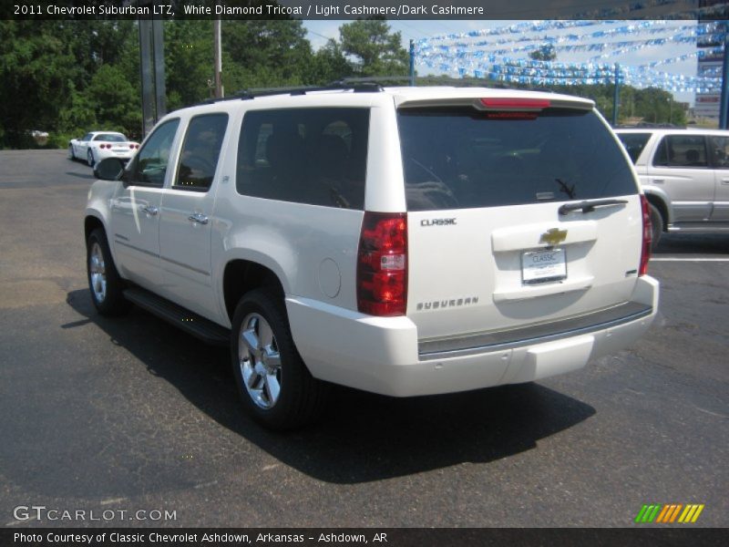 White Diamond Tricoat / Light Cashmere/Dark Cashmere 2011 Chevrolet Suburban LTZ
