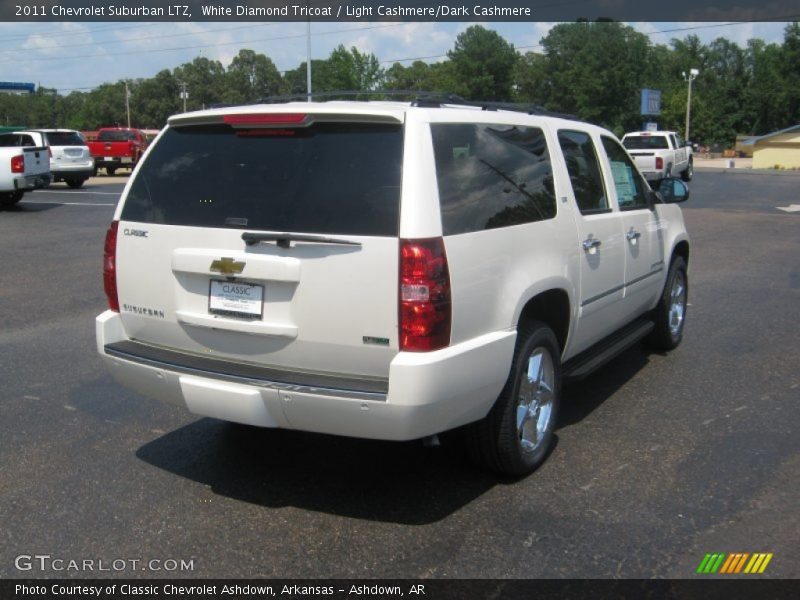White Diamond Tricoat / Light Cashmere/Dark Cashmere 2011 Chevrolet Suburban LTZ
