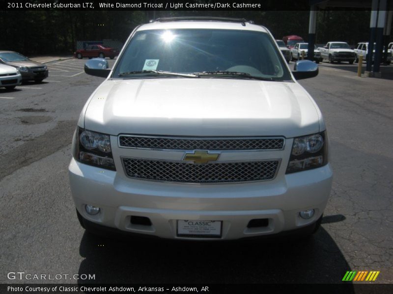 White Diamond Tricoat / Light Cashmere/Dark Cashmere 2011 Chevrolet Suburban LTZ