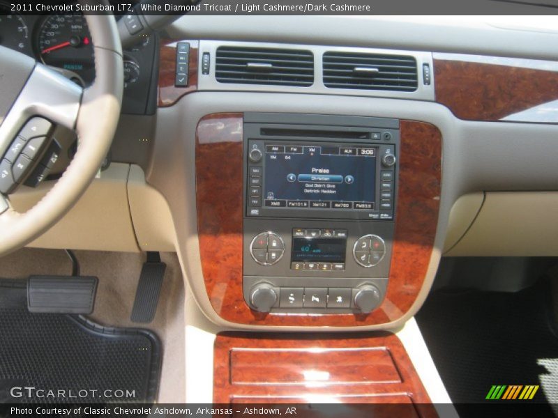 White Diamond Tricoat / Light Cashmere/Dark Cashmere 2011 Chevrolet Suburban LTZ