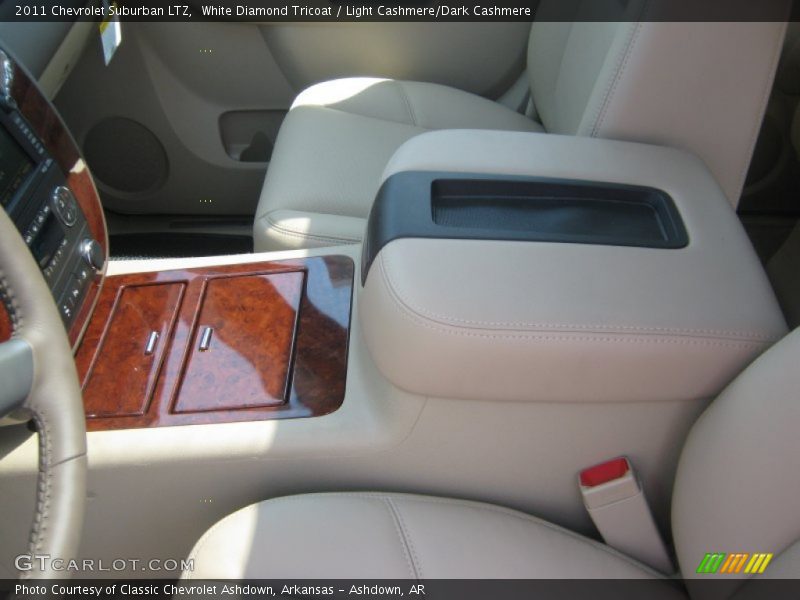 White Diamond Tricoat / Light Cashmere/Dark Cashmere 2011 Chevrolet Suburban LTZ
