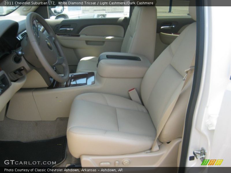 White Diamond Tricoat / Light Cashmere/Dark Cashmere 2011 Chevrolet Suburban LTZ