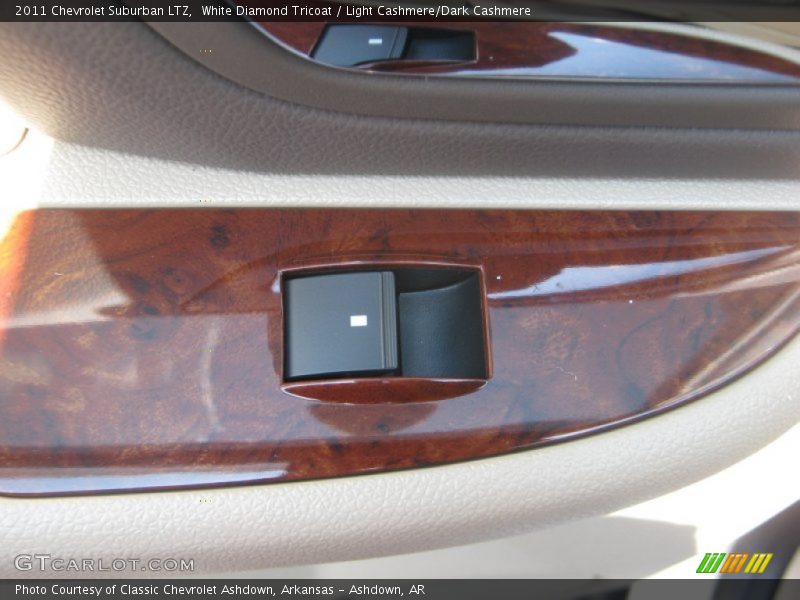 White Diamond Tricoat / Light Cashmere/Dark Cashmere 2011 Chevrolet Suburban LTZ