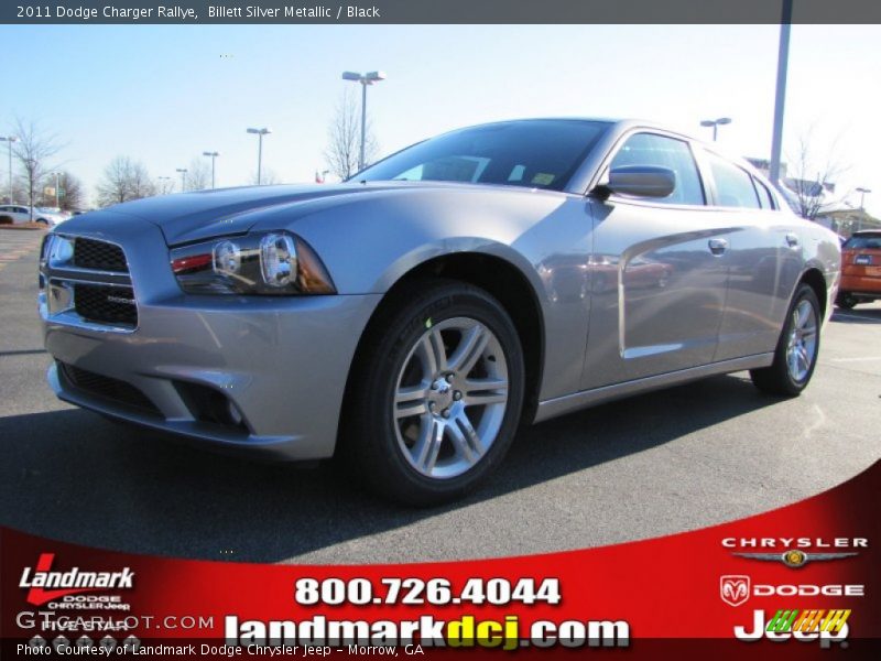 Billett Silver Metallic / Black 2011 Dodge Charger Rallye