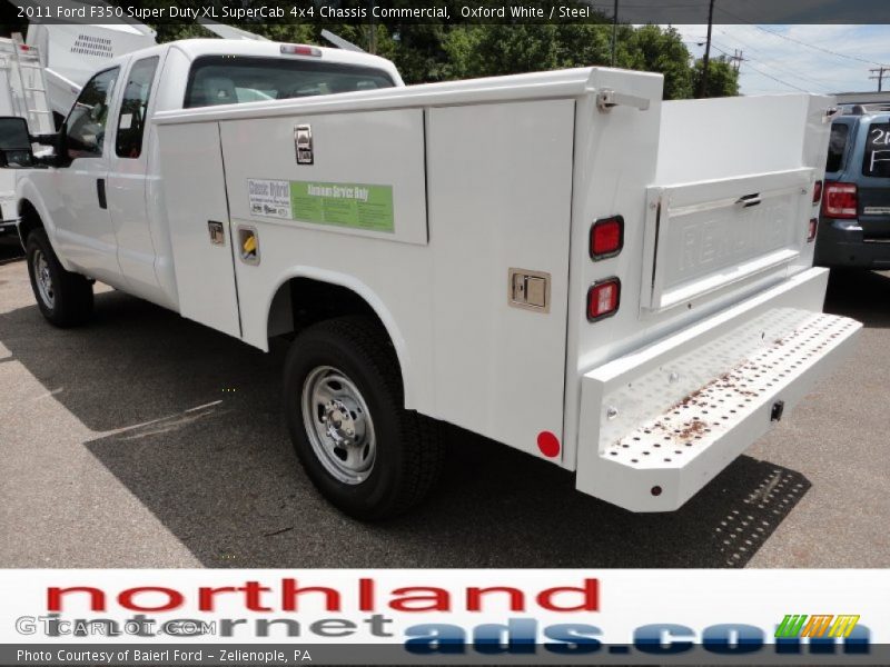 Oxford White / Steel 2011 Ford F350 Super Duty XL SuperCab 4x4 Chassis Commercial