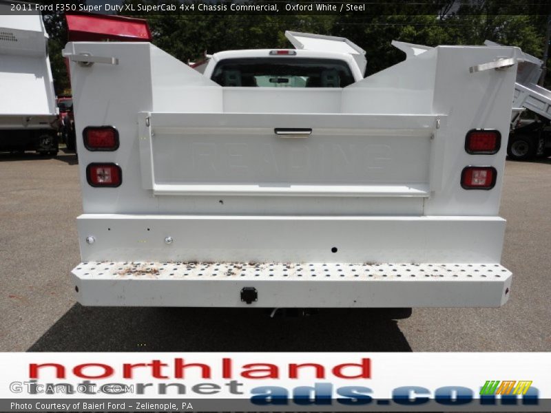 Oxford White / Steel 2011 Ford F350 Super Duty XL SuperCab 4x4 Chassis Commercial